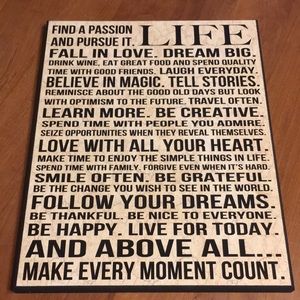 Inspirational wall art